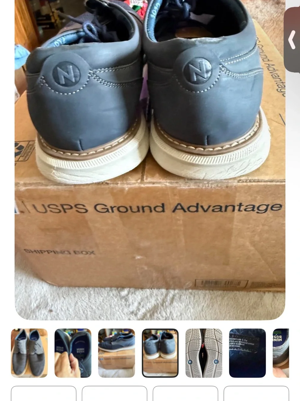 Nunn Bush Men's Navy and Dark Gray Chukka Boots